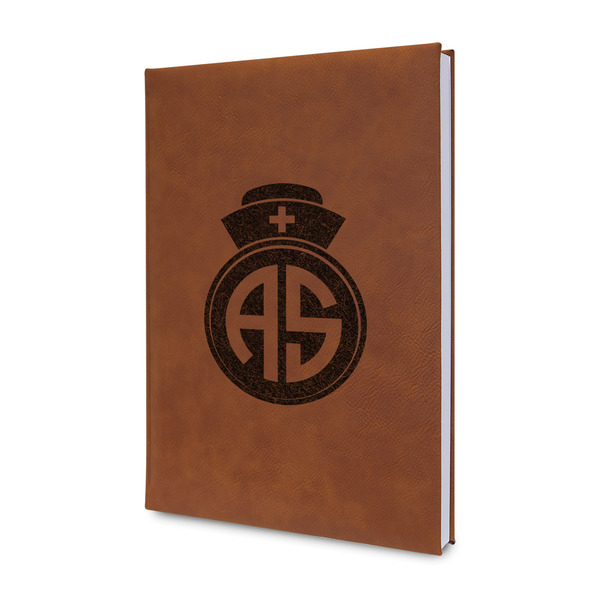 Custom Nurse Leather Sketchbook - Small - Double Sided (Personalized)