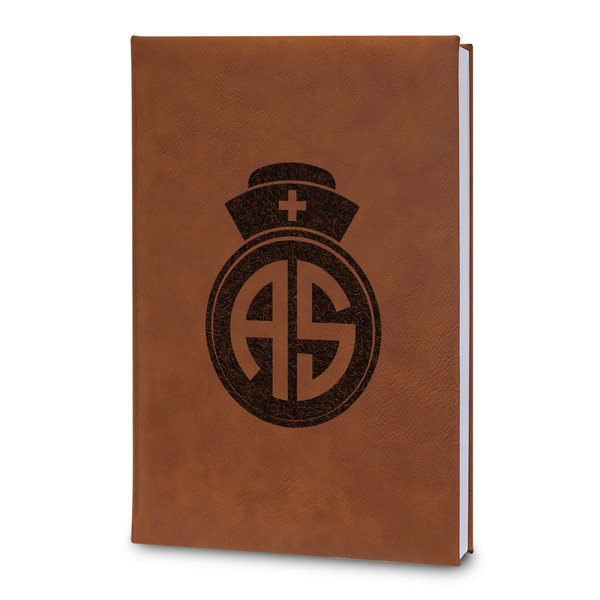 Custom Nurse Leatherette Journal - Large - Double Sided (Personalized)