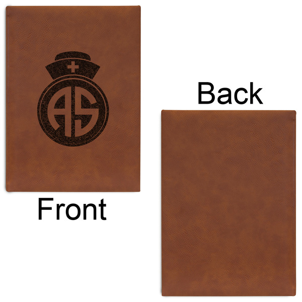 Nurse Leatherette Sketchbooks - Large - Single Sided - Front & Back View