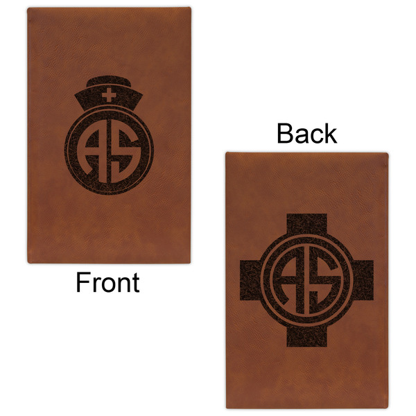 Nurse Leatherette Sketchbooks - Small - Double Sided - Front & Back View