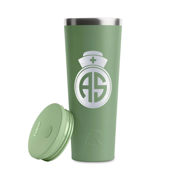 Nurse Light Green RTIC Everyday Tumbler - 28 oz. - Lid Off
