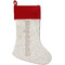 Nurse Red Linen Stocking (Personalized)