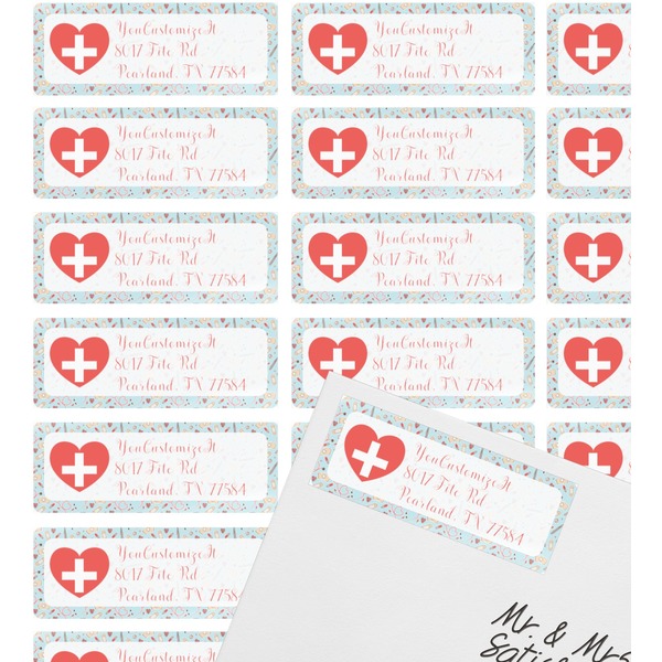 Nurse Mailing Label on Envelope - Multiple Labels