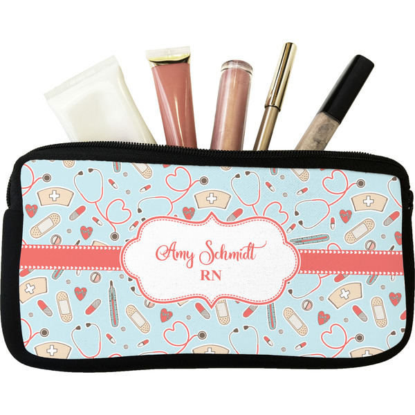 Custom Nurse Makeup / Cosmetic Bag (Personalized)