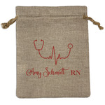 Nurse Burlap Gift Bag (Personalized)