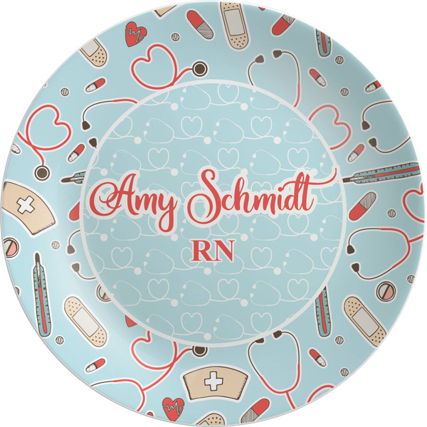 Custom Nurse Melamine Plate (Personalized)