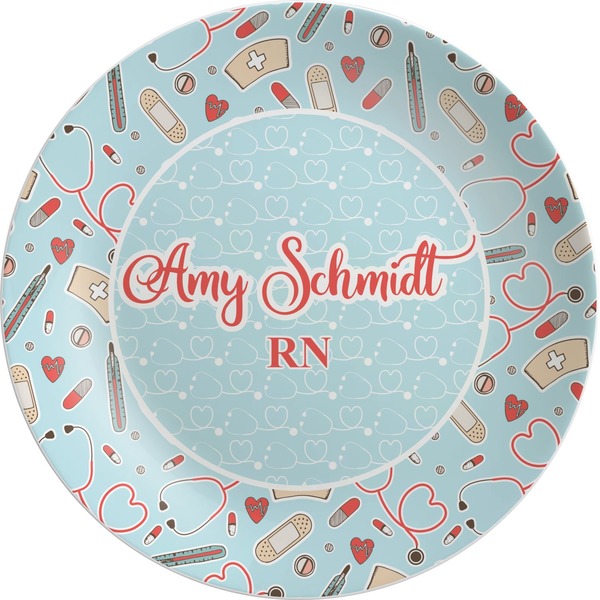 Custom Nurse Melamine Plate (Personalized)