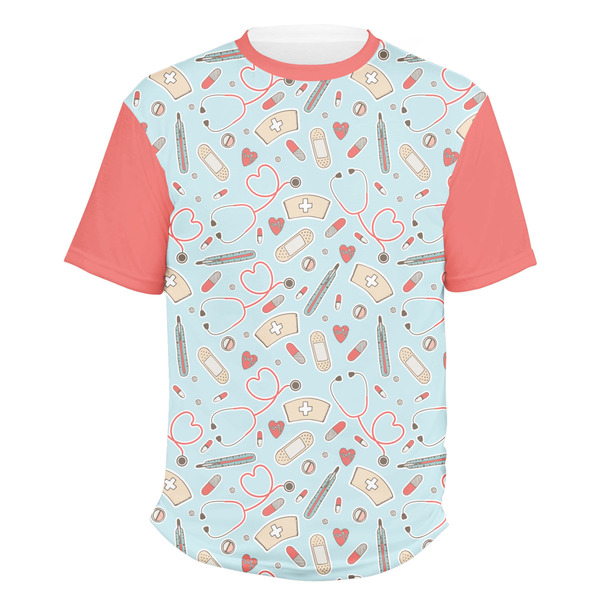 Custom Nurse Men's Crew T-Shirt - 3X Large