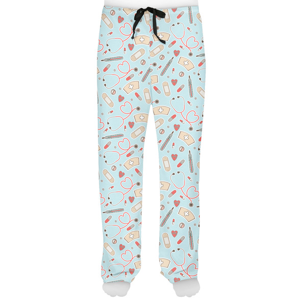 Nurse Men's Pjs Front - on model