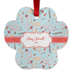 Nurse Metal Paw Ornament - Double Sided w/ Name or Text