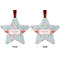 Nurse Metal Star Ornament - Front and Back