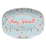 Nurse Plastic Platter - Microwave & Oven Safe Composite Polymer (Personalized)