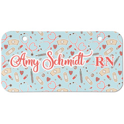 Nurse Mini/Bicycle License Plate (2 Holes) (Personalized)