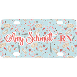 Nurse Mini / Bicycle License Plate (4 Holes) (Personalized)