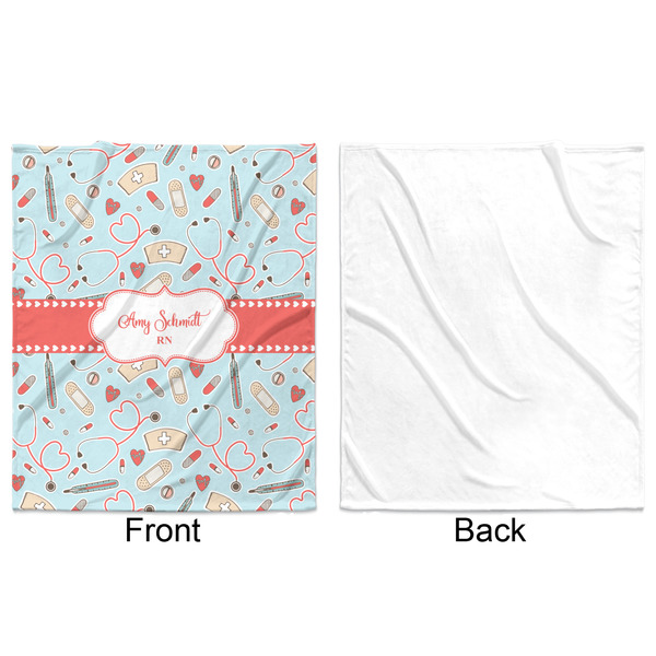 Nurse Minky Blanket - 50"x60" - Single Sided - Front & Back