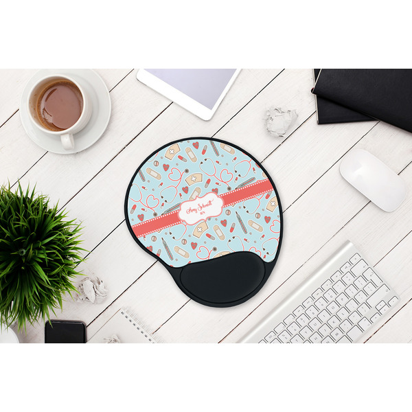 Nurse Mouse Pad with Wrist Rest - LIFESYTLE 1