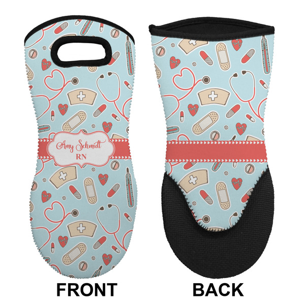 Nurse Neoprene Oven Mitt (Front & Back)