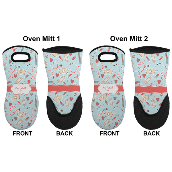 Nurse Neoprene Oven Mitt - Set of 2 - Approval
