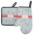 Nurse Left Oven Mitt & Pot Holder Set w/ Name or Text