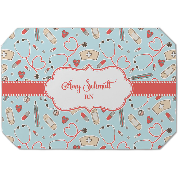 Custom Nurse Dining Table Mat - Octagon (Single-Sided) w/ Name or Text