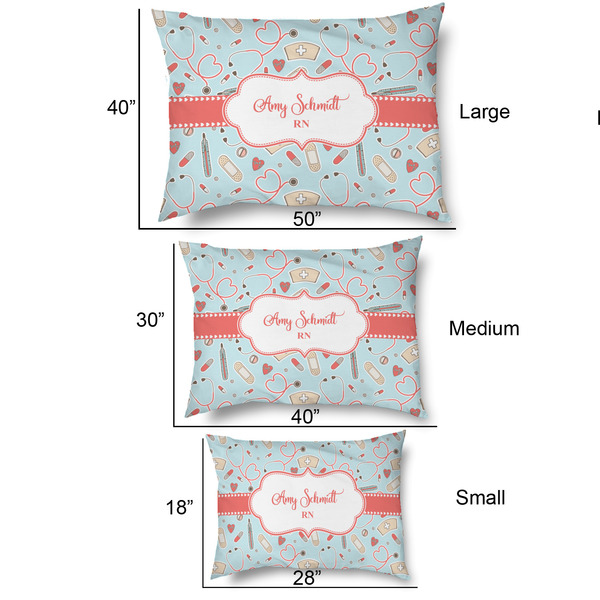 Nurse Outdoor Dog Beds - SIZE CHART