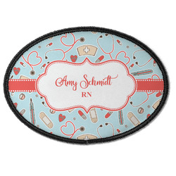 Nurse Iron On Oval Patch w/ Name or Text