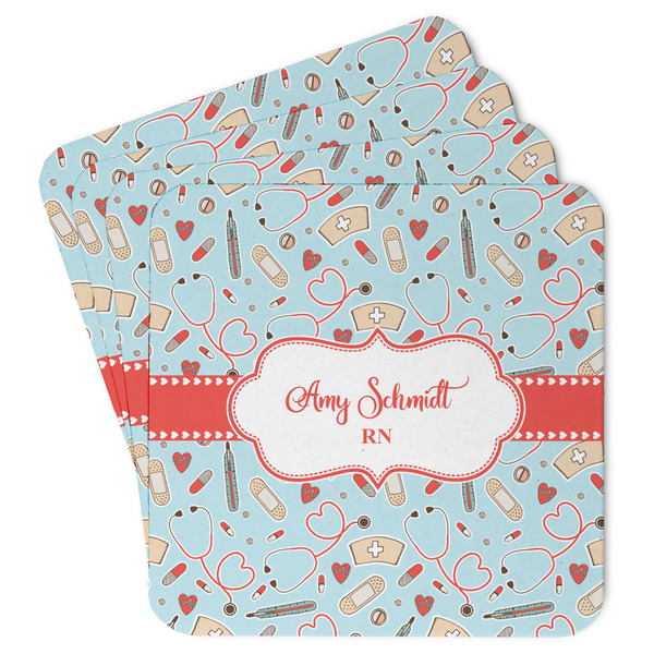 Custom Nurse Paper Coasters (Personalized)