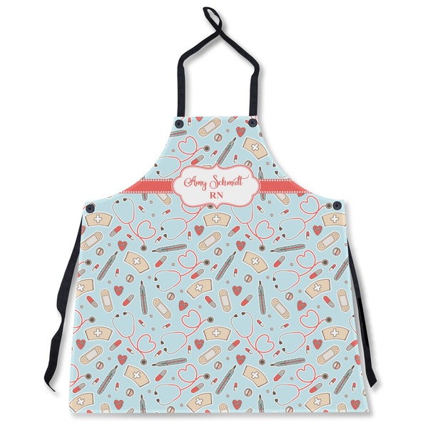 Custom Nurse Apron Without Pockets w/ Name or Text