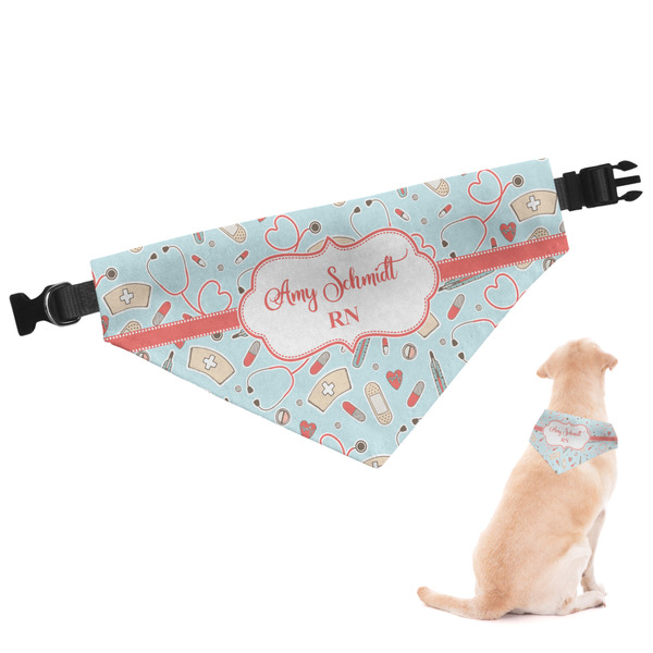 Custom Nurse Dog Bandana - Small (Personalized)