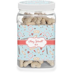 Nurse Dog Treat Jar (Personalized)