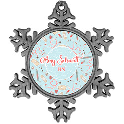 Nurse Vintage Snowflake Ornament (Personalized)