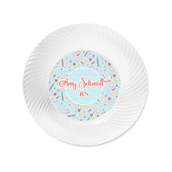 Nurse Plastic Party Appetizer & Dessert Plates - 6" (Personalized)