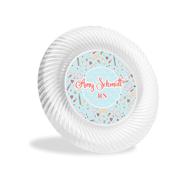 Custom Nurse Plastic Party Appetizer & Dessert Plates - 6" (Personalized)