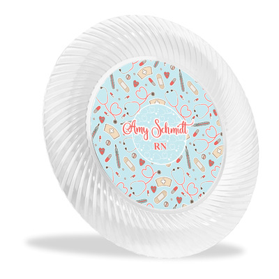 Nurse Plastic Party Dinner Plates - 10" (Personalized)