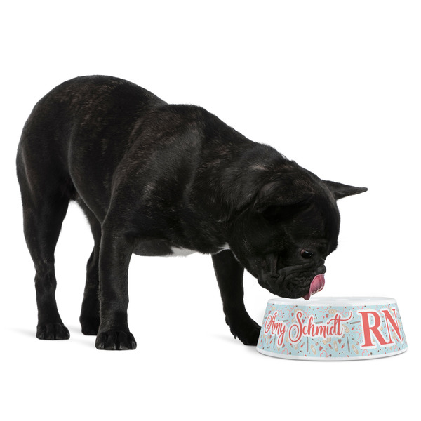 Nurse Plastic Pet Bowls - Medium - LIFESTYLE
