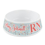 Nurse Plastic Dog Bowl - Small (Personalized)