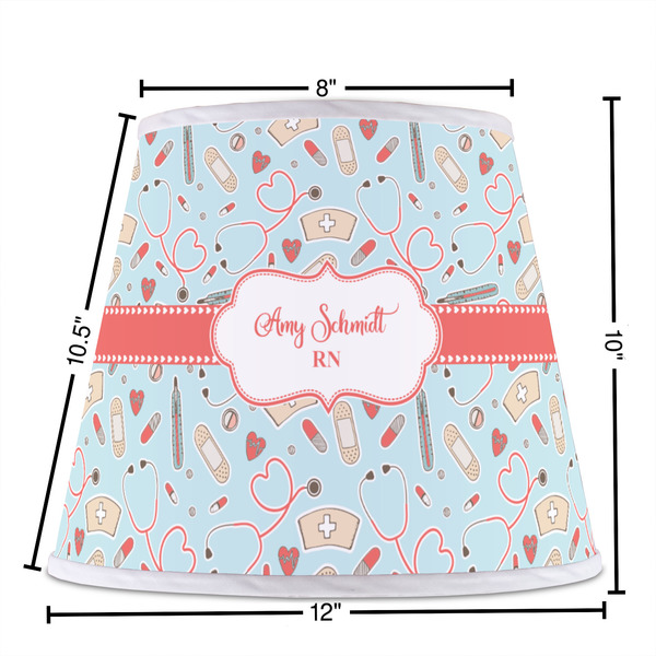 Nurse Poly Film Empire Lampshade - Dimensions