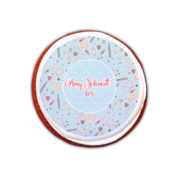 Nurse Printed Icing Circle - XSmall - On Cookie