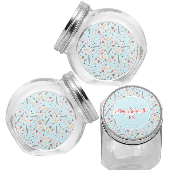 Nurse Puppy Treat Jar - Top Left Right