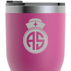 Nurse RTIC Tumbler - Magenta - Laser Engraved - Double-Sided (Personalized)