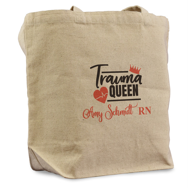 Custom Nurse Reusable Cotton Grocery Bag - Single (Personalized)