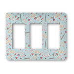 Nurse Rocker Style Light Switch Cover - Three Switch