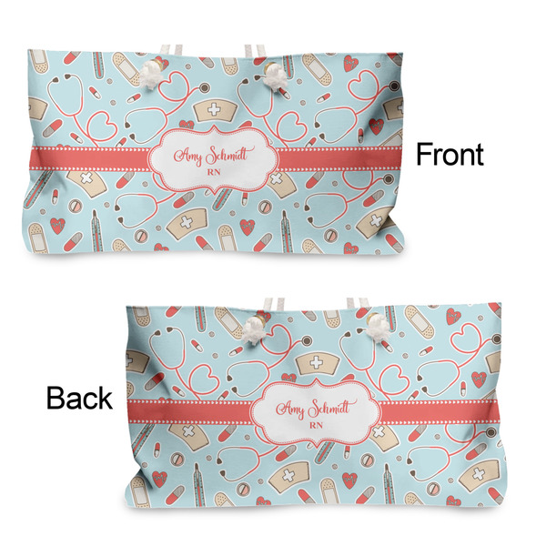 Nurse Large Rope Tote - From & Back View