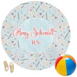 Nurse Round Beach Towel (Personalized)