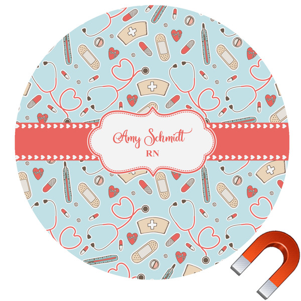 Custom Nurse Car Magnet (Personalized)