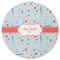 Nurse Round Rubber Backed Coaster (Personalized)