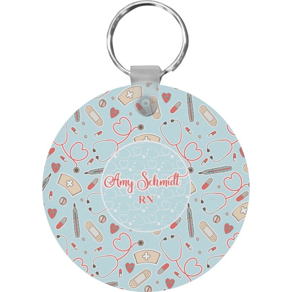 Nurse Round Keychain (Personalized)