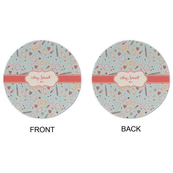 Nurse Round Linen Placemats - APPROVAL (double sided)