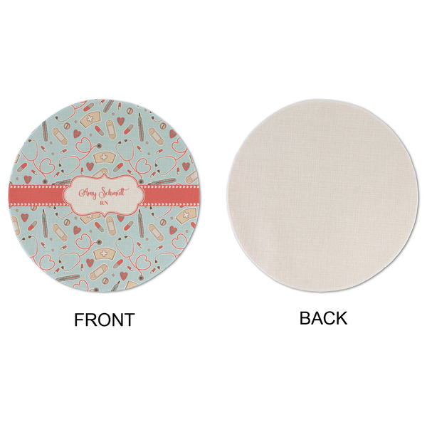 Nurse Round Linen Placemats - APPROVAL (single sided)