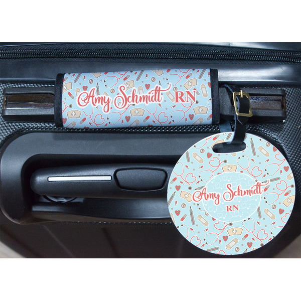 Nurse Round Luggage Tag & Handle Wrap - In Context